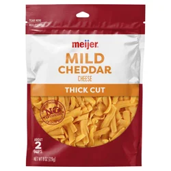 Meijer Thick Cut Shredded Cheddar Cheese - 8 oz