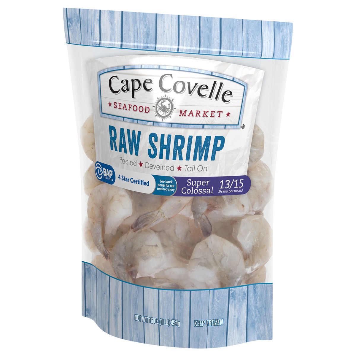 slide 3 of 4, Cape Covelle Seafood Market Raw Shrimp Super Colossal 16 oz, 16 oz