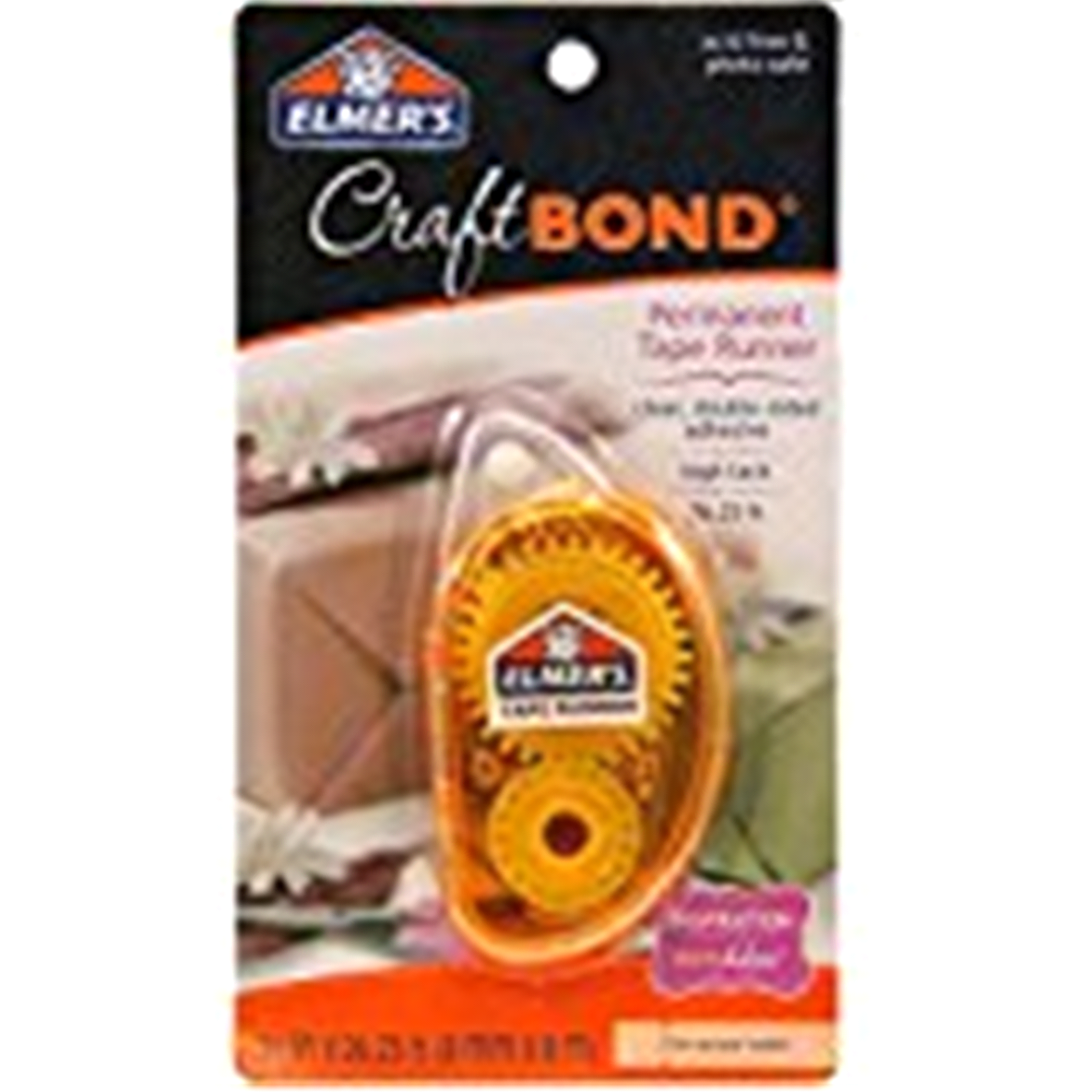 slide 1 of 1, Elmer's CraftBond Permanent Tape Runner,.31-Inch by 26-1/4 Feet, Clear, 1 ct