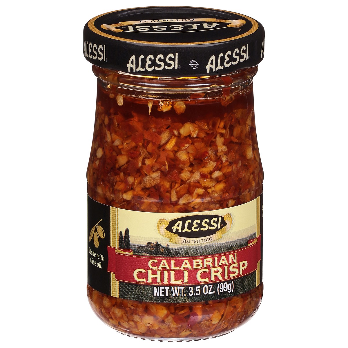 slide 2 of 4, Alessi Calabrian Chili Crisp 3.5 oz, 3 oz