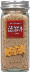 Adams Reserve Just Right Burger Spice 2.9 oz