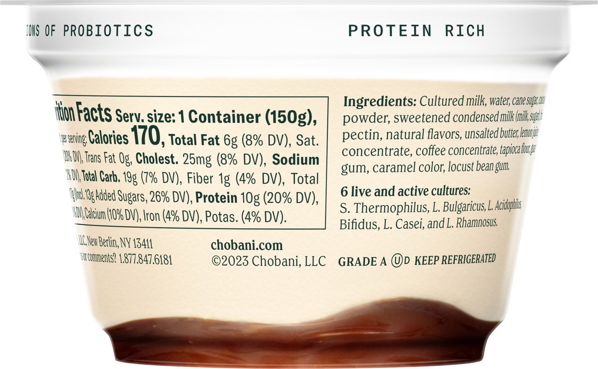 slide 2 of 13, Chobani Yogurt, Greek, Mocha Tiramisu, 5.3 oz