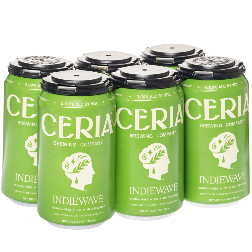 slide 5 of 6, Ceria Indiewave 6 Pack Cans, 12 oz