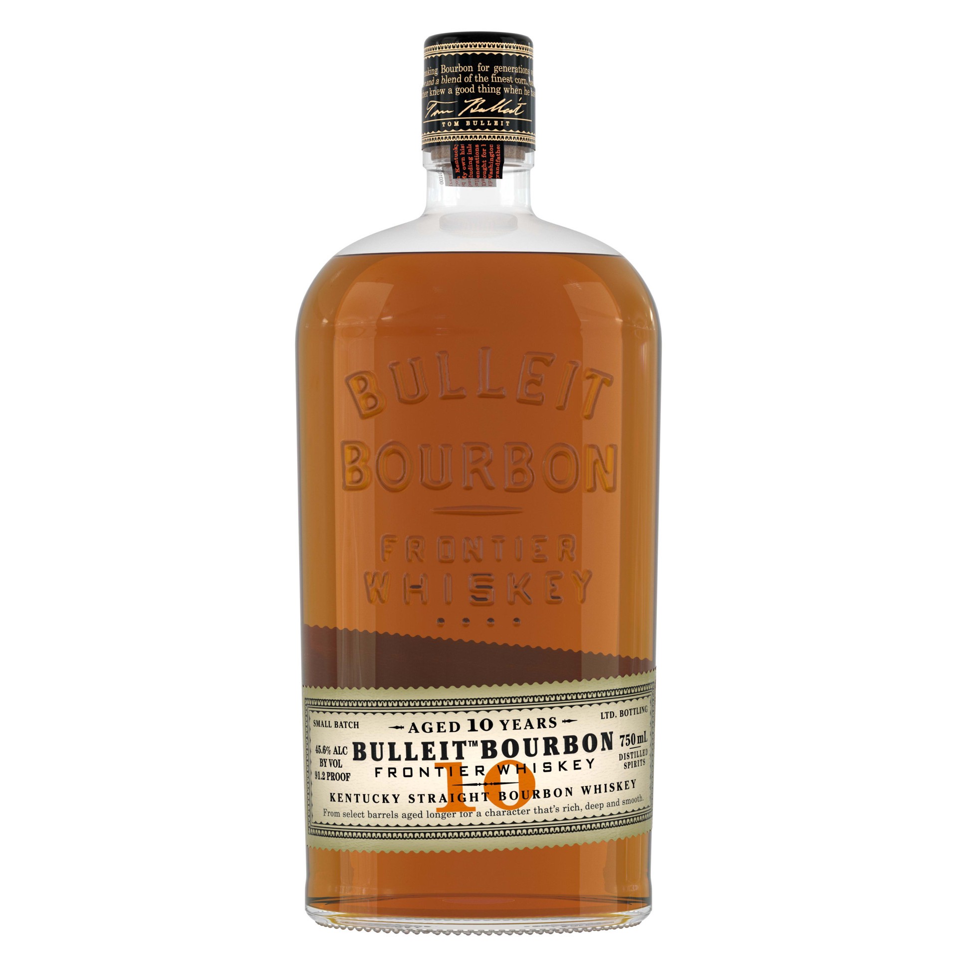 slide 1 of 22, Bulleit Bourbon 10 Year Old Whiskey, 750 mL, 750 ml