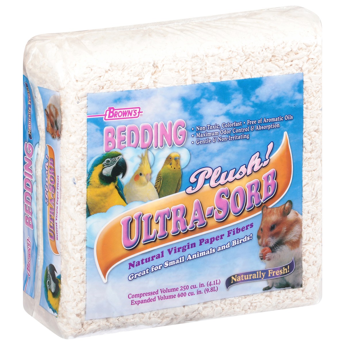 slide 6 of 11, Brown's Ultra-Sorb Plush Fiber Bedding and Litter 1 ea, 4 LT