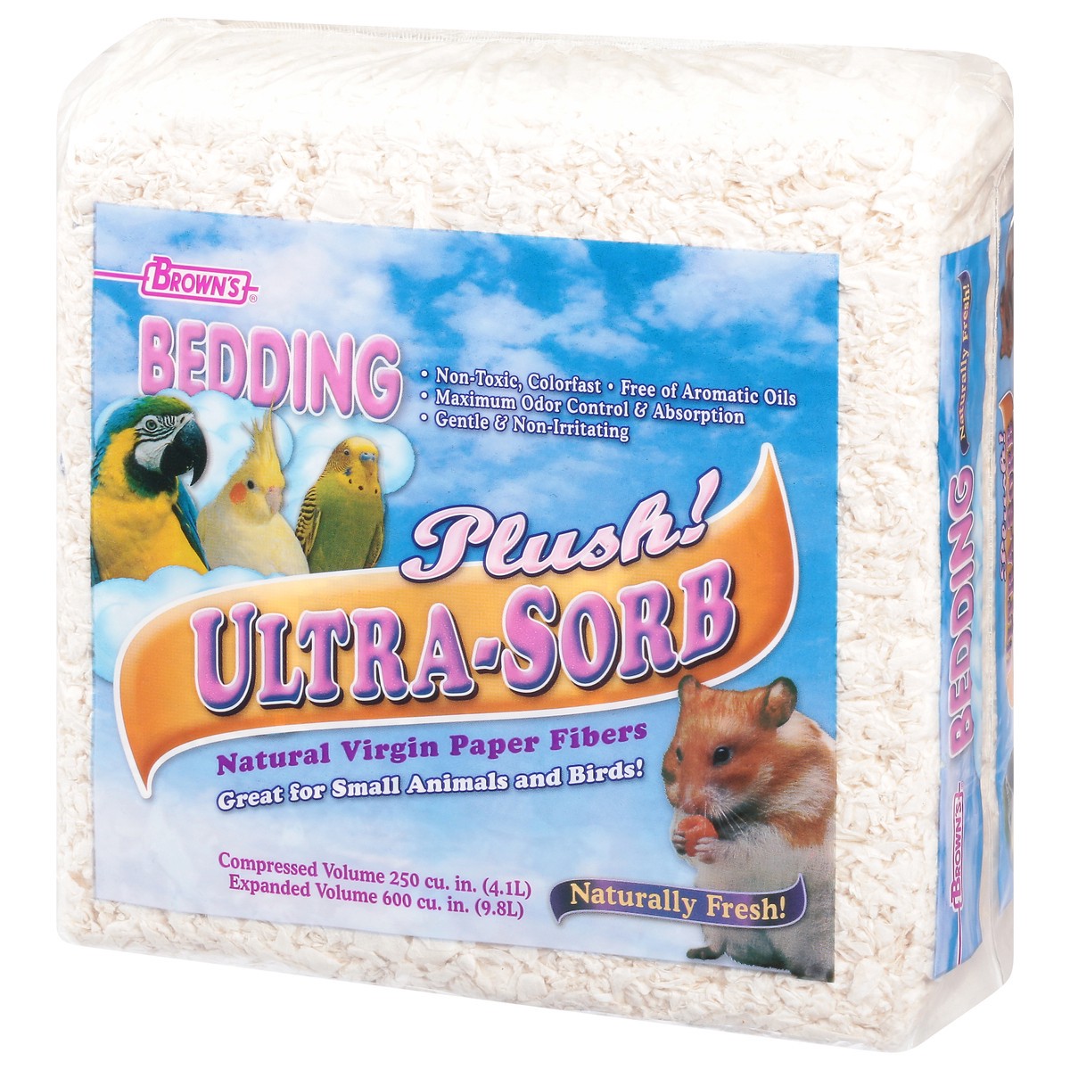 slide 9 of 11, Brown's Ultra-Sorb Plush Fiber Bedding and Litter 1 ea, 4 LT