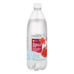 SE Grocers Flavored Sparkling Water Hibiscus & Pomegranate Berry