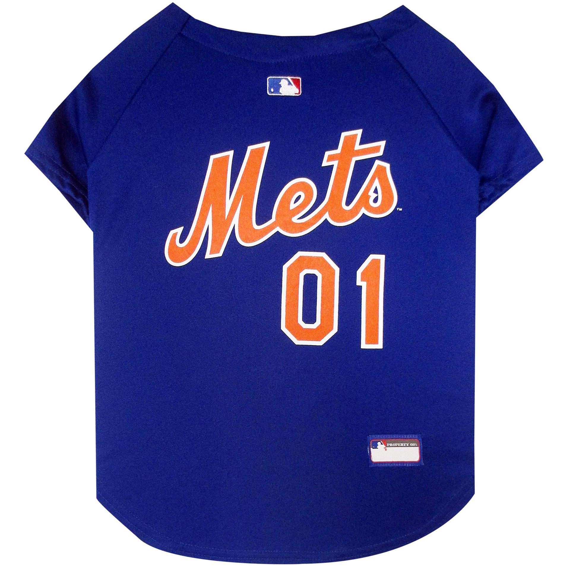 slide 1 of 1, Pets First New York Mets Jersey, LG