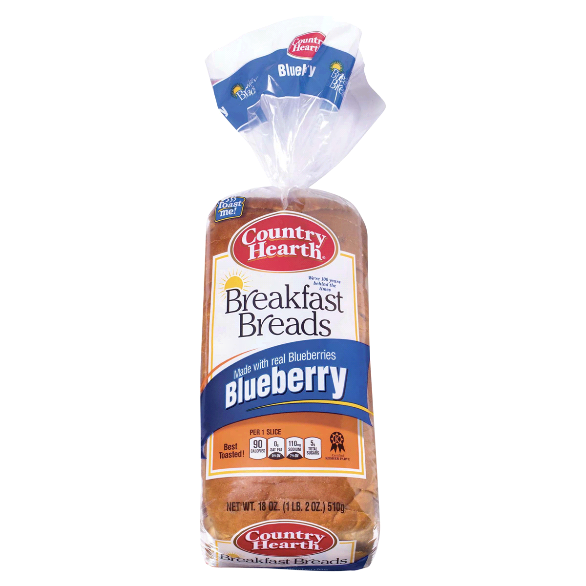 slide 1 of 1, Country Hearth Breakfast Breads Blueberry loaf, 18 oz