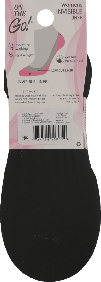 slide 10 of 11, Invisible Liner Black 2 Pack, 2 ct