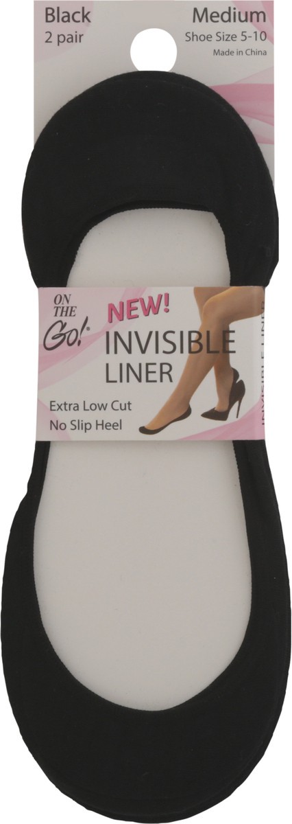 slide 2 of 11, Invisible Liner Black 2 Pack, 2 ct