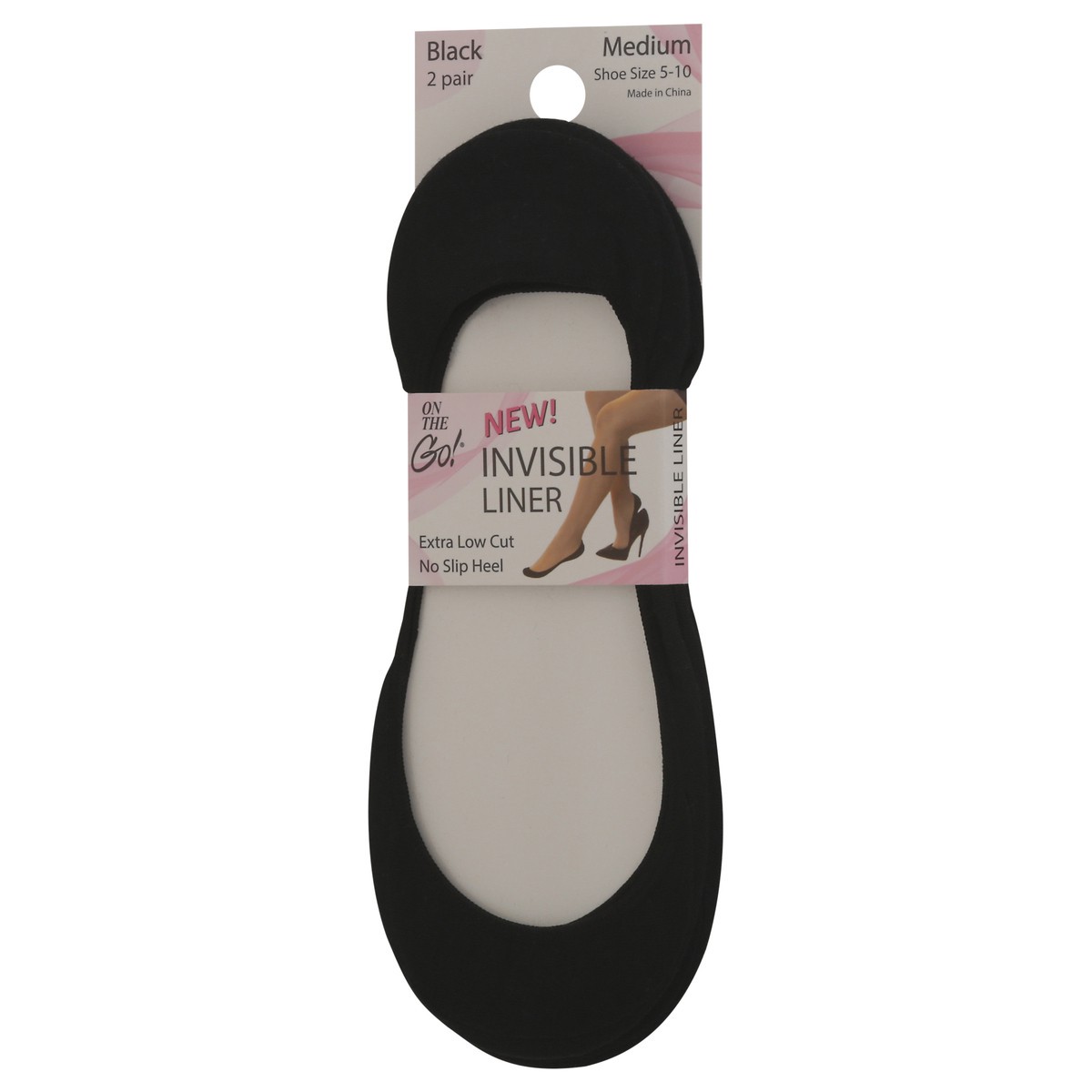 slide 9 of 11, Invisible Liner Black 2 Pack, 2 ct