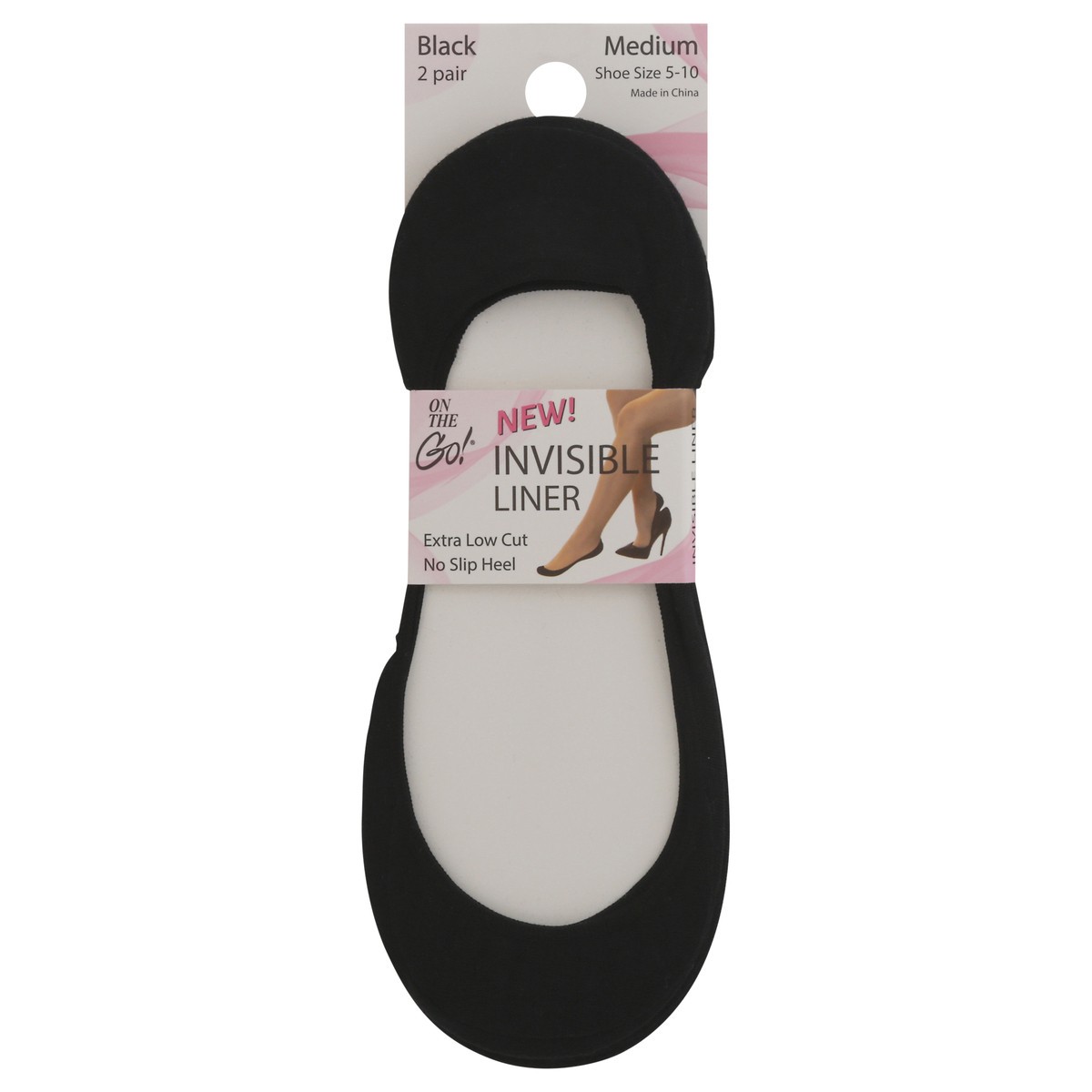 slide 7 of 11, Invisible Liner Black 2 Pack, 2 ct