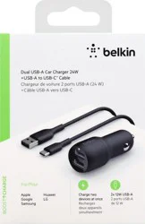 Belkin Dual USB-A 24 Watts Car Charger