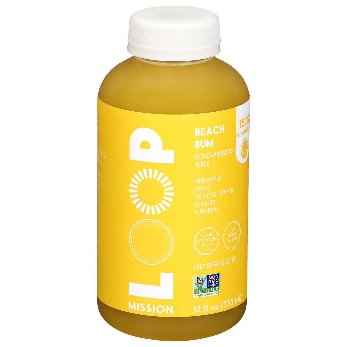 slide 6 of 13, Loop Mission Cold-Pressed Beach Bum Juice 12 fl oz, 12 fl oz