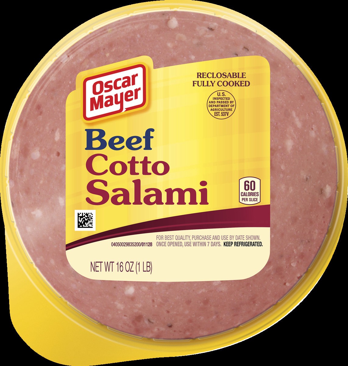 slide 2 of 2, Oscar Mayer Beef Cotto Salami Sliced Lunch Meat, 16 oz. Pack, 16 oz