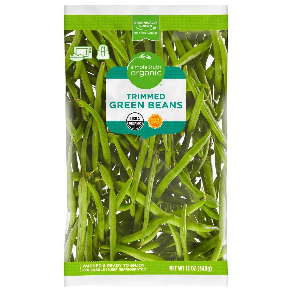 slide 1 of 2, Simple Truth Organic Green Beans, 12 oz