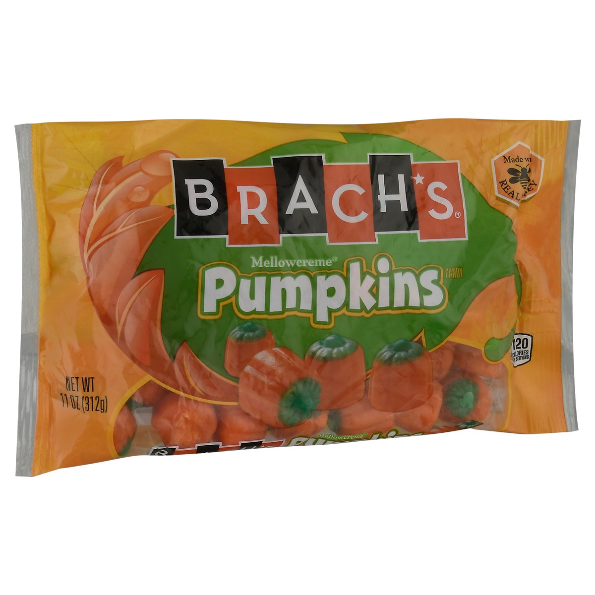 slide 2 of 11, Brach's Real Honey Mellowcreme Pumpkin Candy, 11 oz