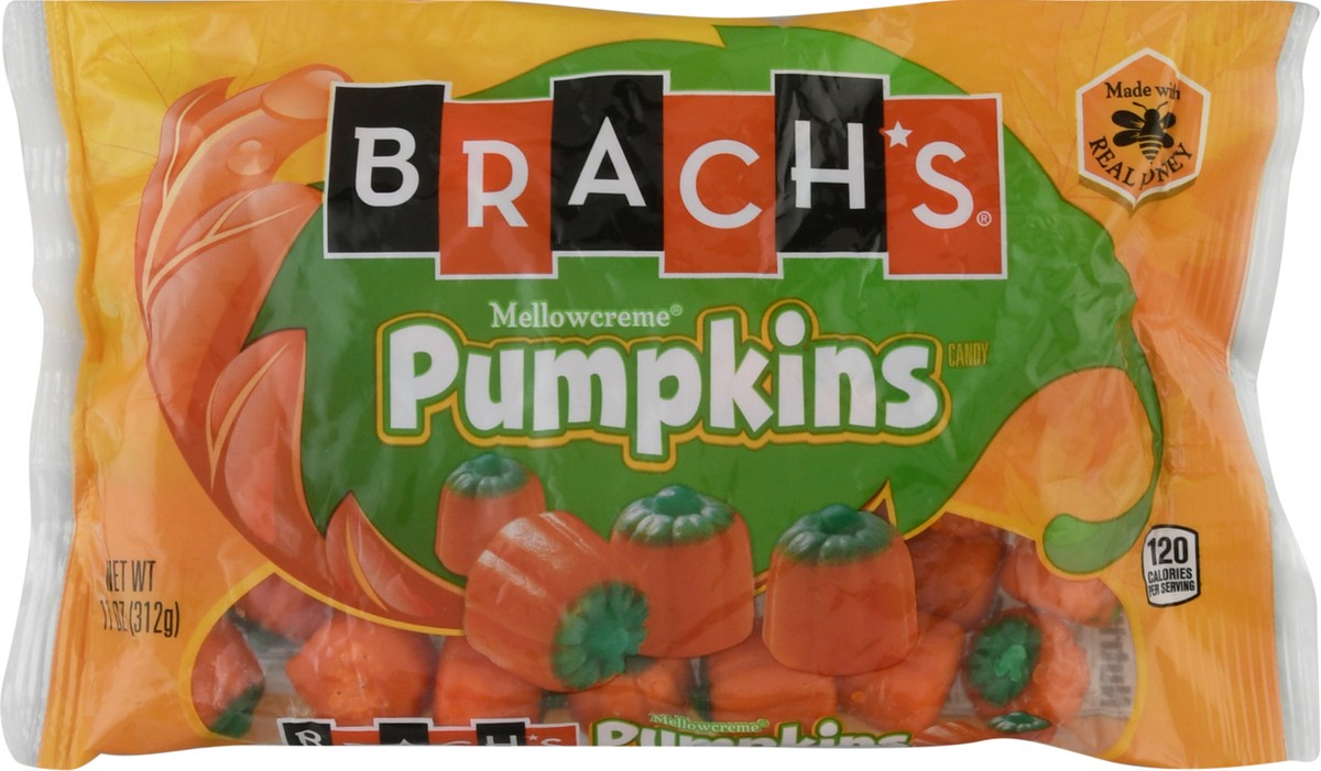 slide 9 of 11, Brach's Real Honey Mellowcreme Pumpkin Candy, 11 oz