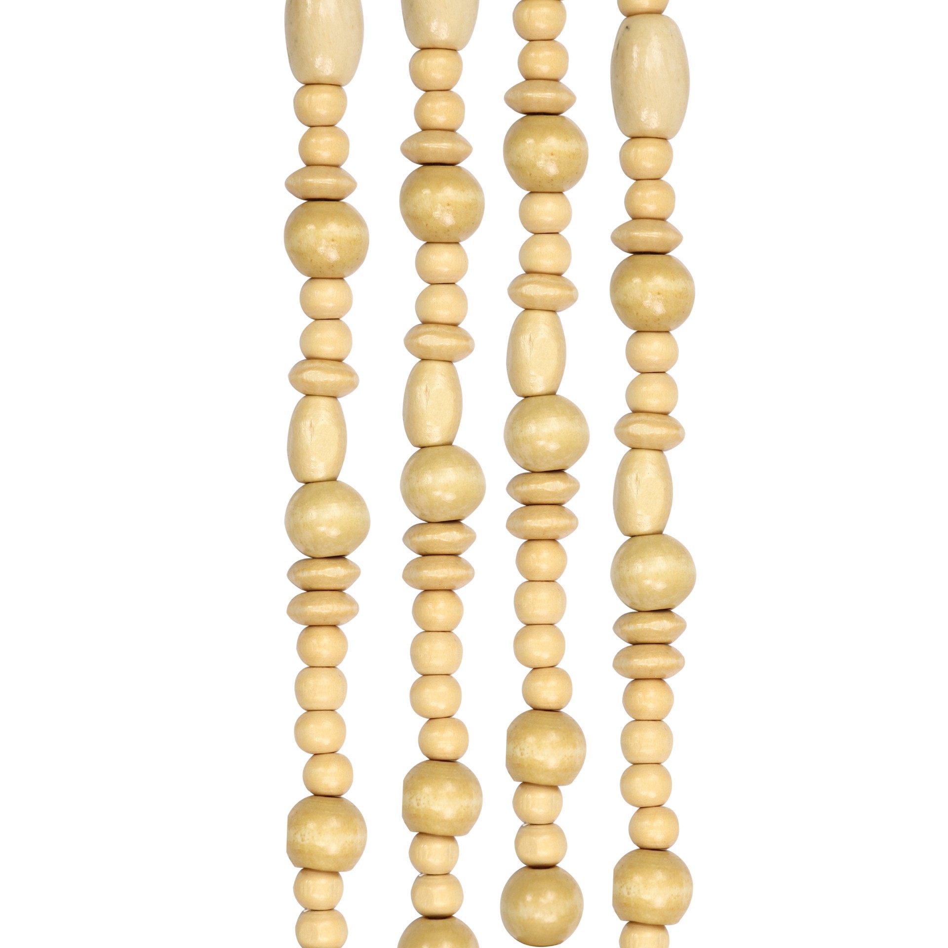 slide 2 of 3, Tan Wood Mixed Beads By Bead Landing, 4.5mm-13mm