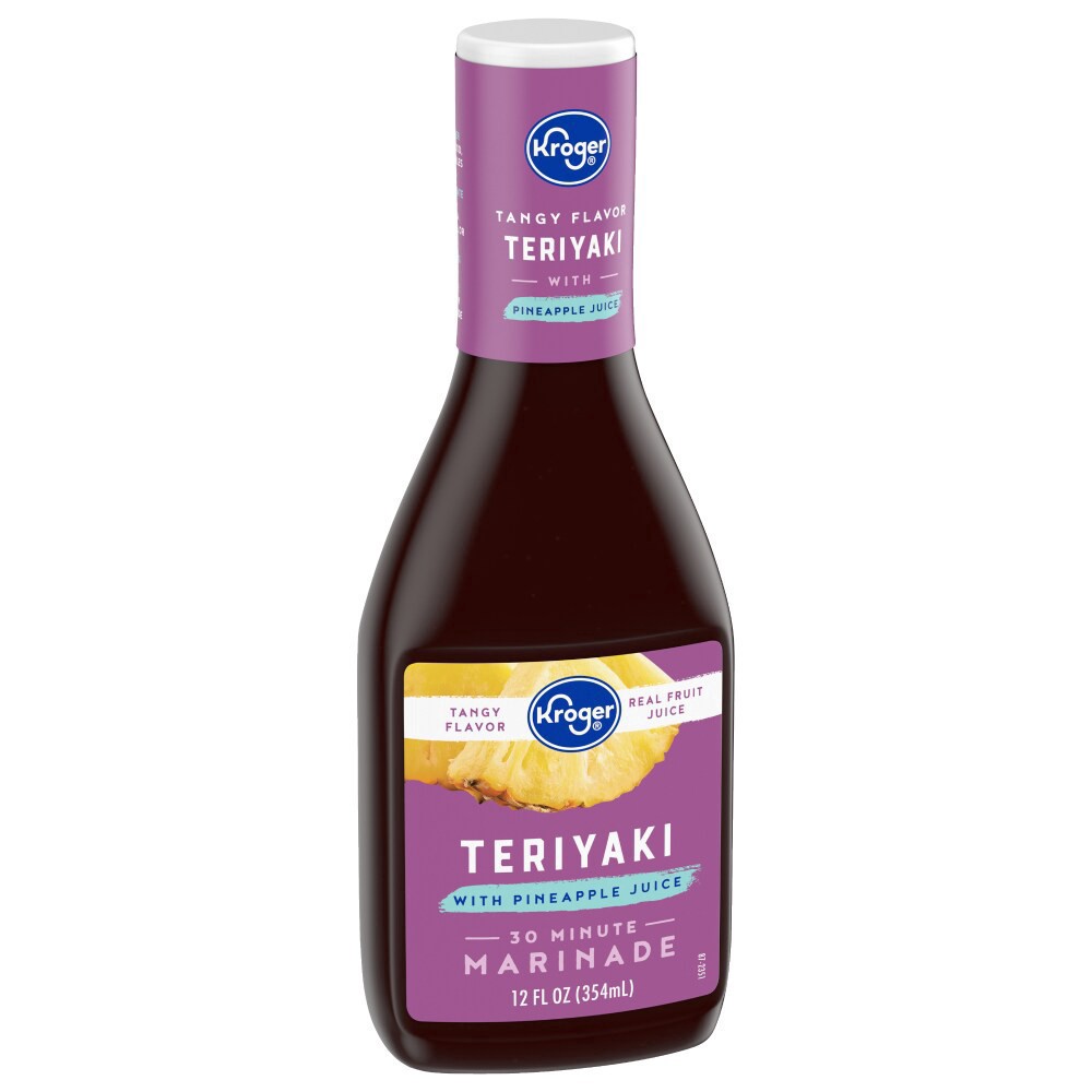 slide 2 of 4, Kroger Teriyaki Marinade With Pineapple Juice - 12 fl oz, 12 fl oz