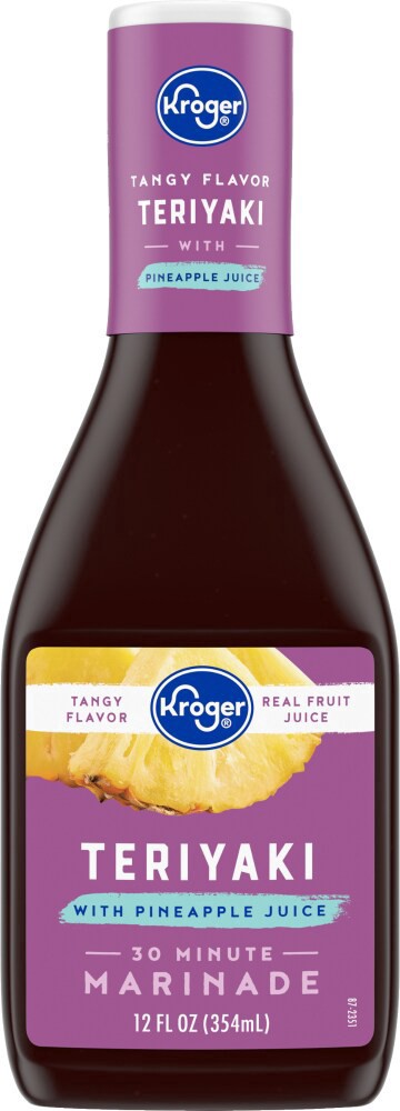slide 1 of 4, Kroger Teriyaki Marinade With Pineapple Juice - 12 fl oz, 12 fl oz