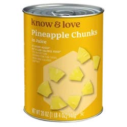 Know & Love Pineapple Chunks 20 Ounces