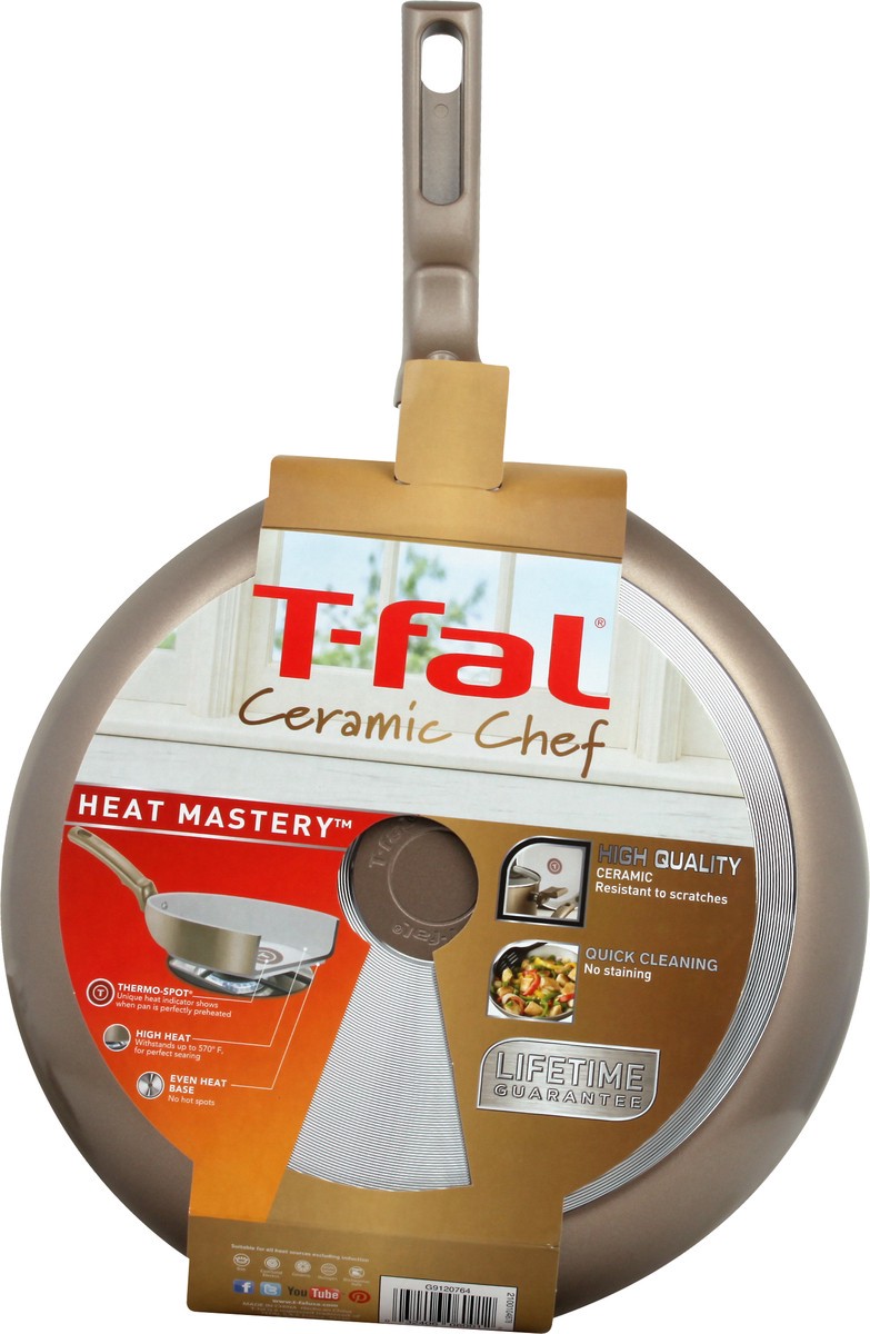 slide 6 of 6, T-fal Ceramic Chef Frying Pan - Champagne, 11.5 in