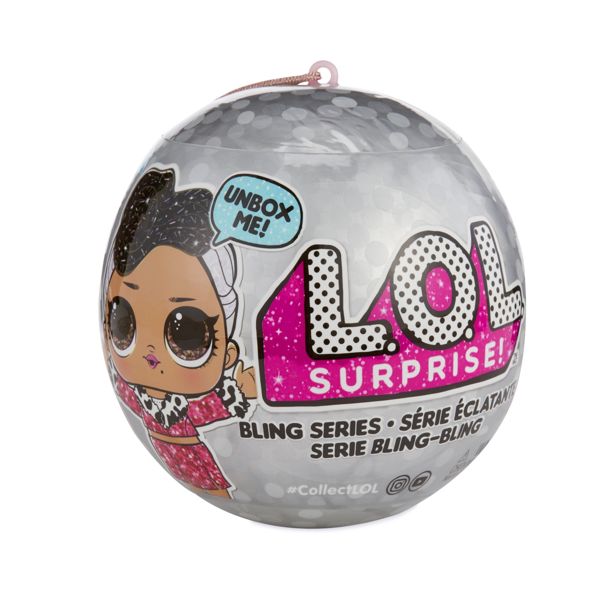 slide 3 of 4, L.O.L. Surprise! Bling Ball Series with 7 Surprises, Assortment, 1 ct