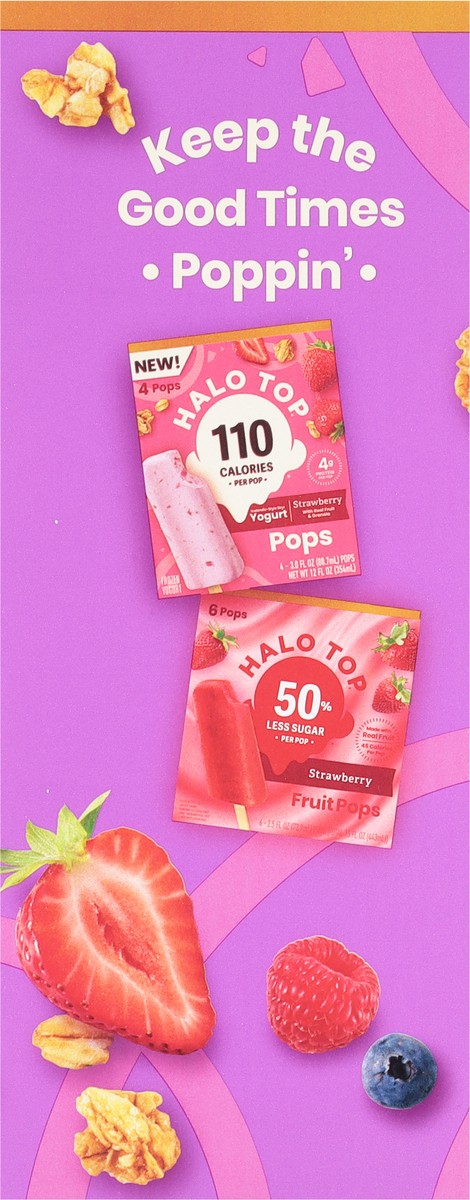 slide 7 of 9, Halo Top Triple Berry 4Pk Yogurt Bar, 12 fl oz