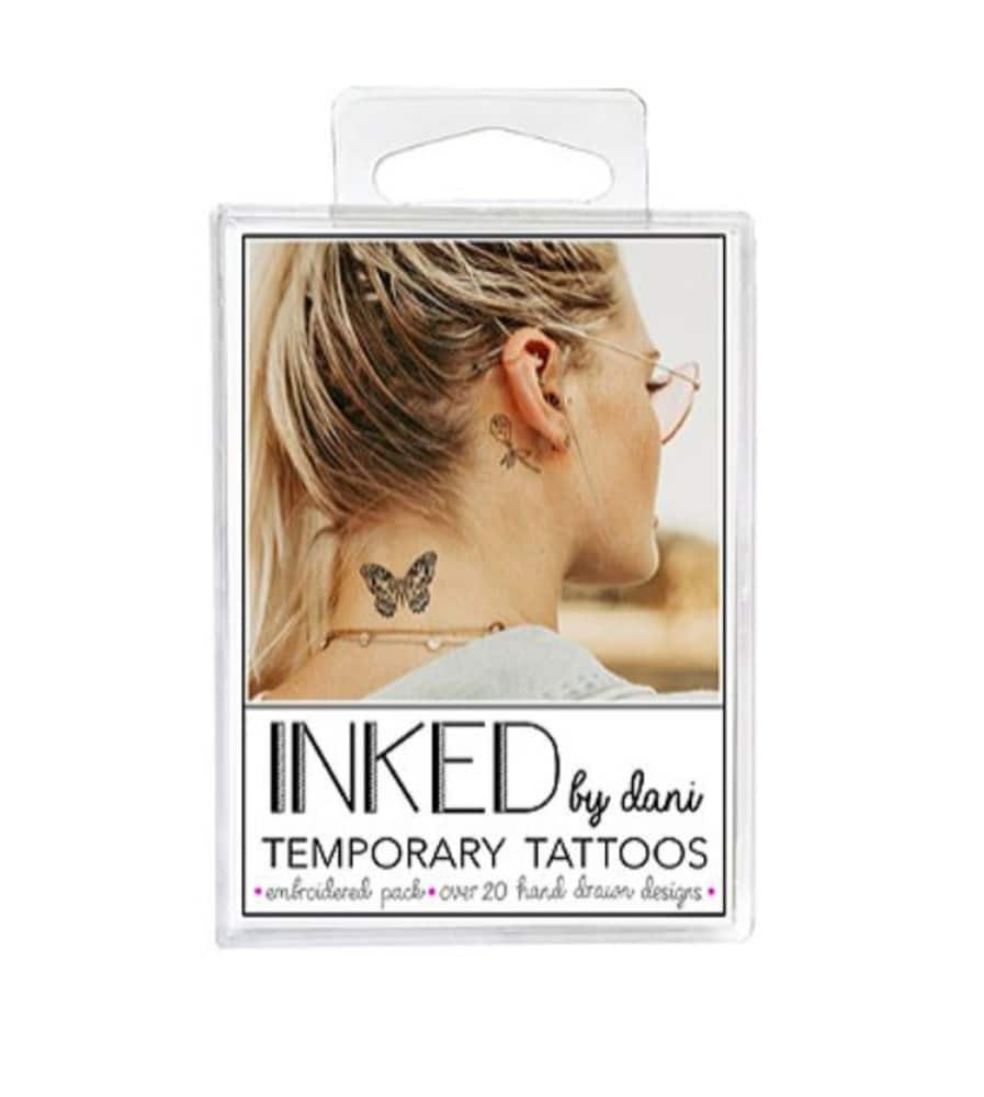 slide 1 of 1, Inked By Dani Embroidered Temporary Tattoo Packs, 1 ct