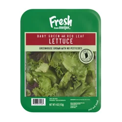 Fresh from Meijer Baby Green Red Leaf Lettuce, 4 oz