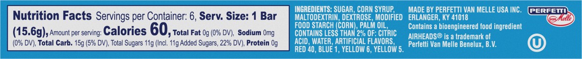 slide 2 of 4, Airheads Assorted Theater Box Individually Wrapped Full Size Bars - 6ct/3.3oz, 6 ct