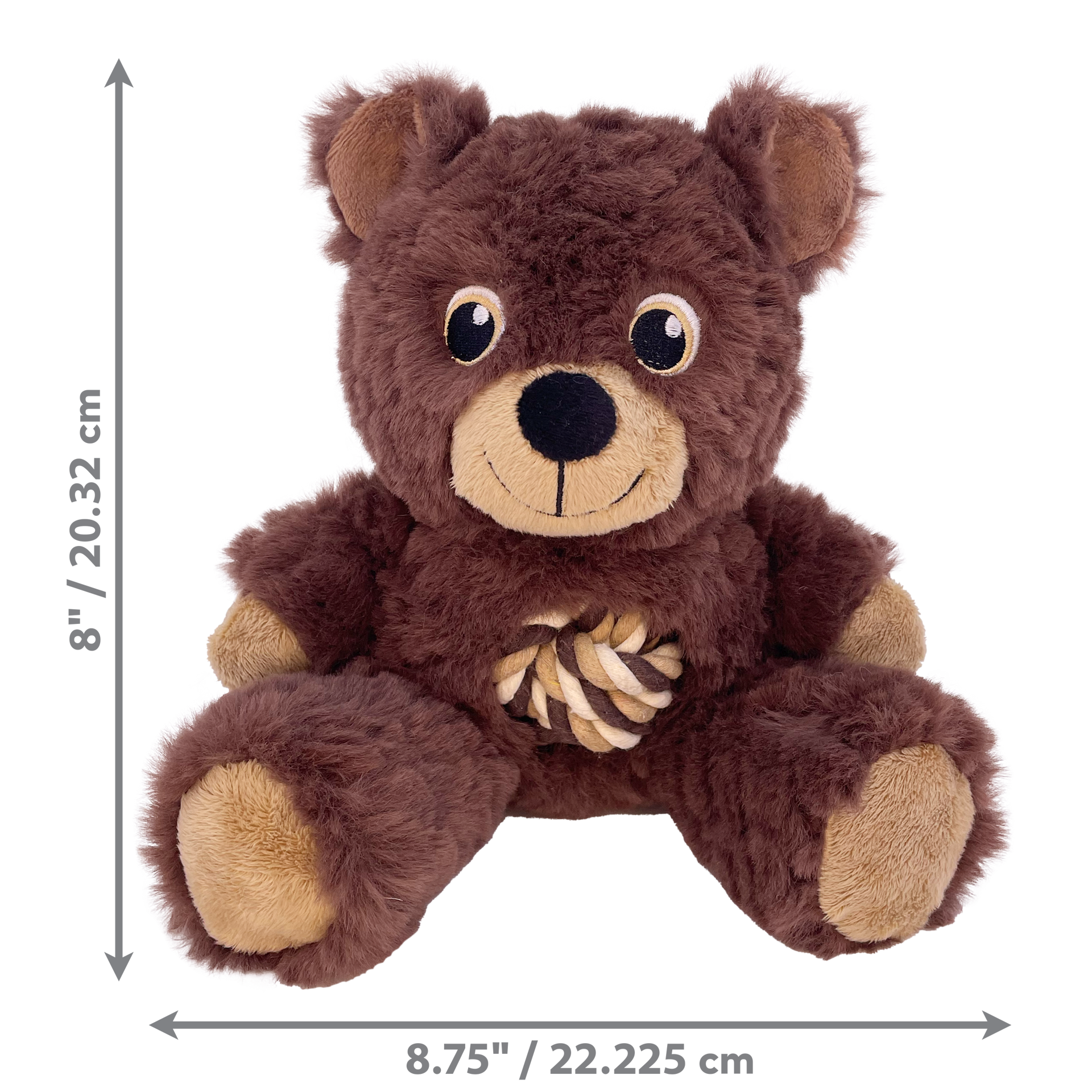 slide 3 of 3, KONG Knots Teddy Assorted Md, 1 ct