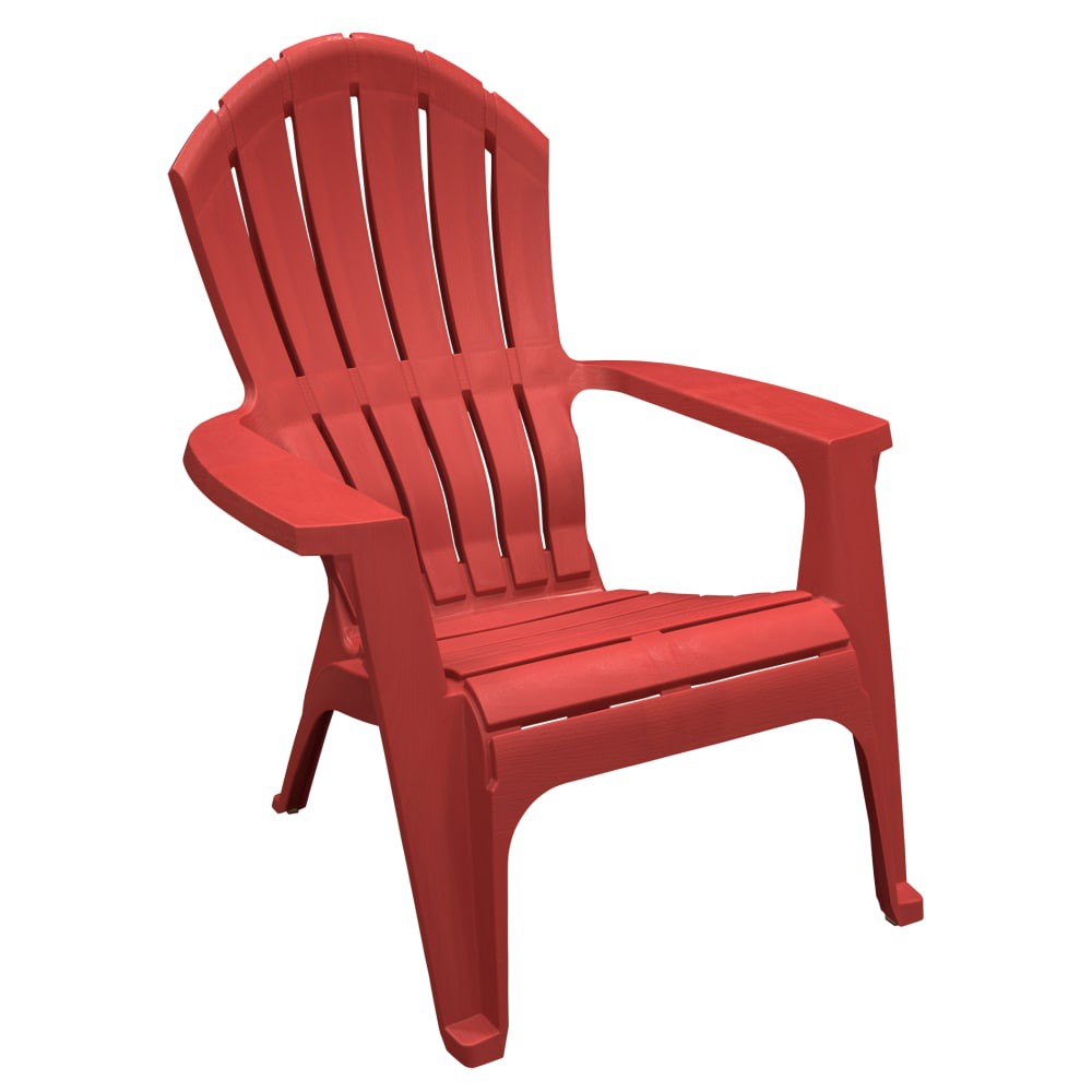 slide 1 of 1, Adams Manufacturing Real Comfort Adirondack Chair - Salsa Red, 37.5 oz