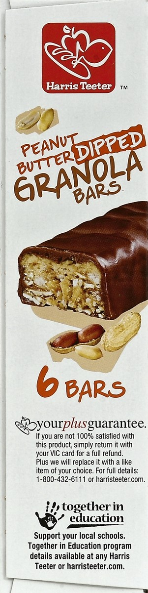 slide 4 of 4, Harris Teeter Peanut Butter Dipped Granola Bars, 6.3 oz