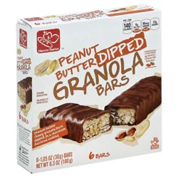 Harris Teeter Peanut Butter Dipped Granola Bars