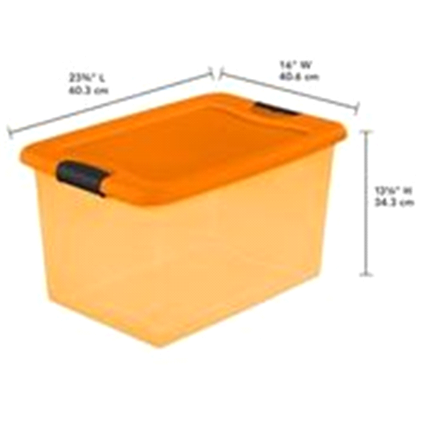 slide 6 of 13, Sterilite Latching Box /, 64 qt, 61 liter