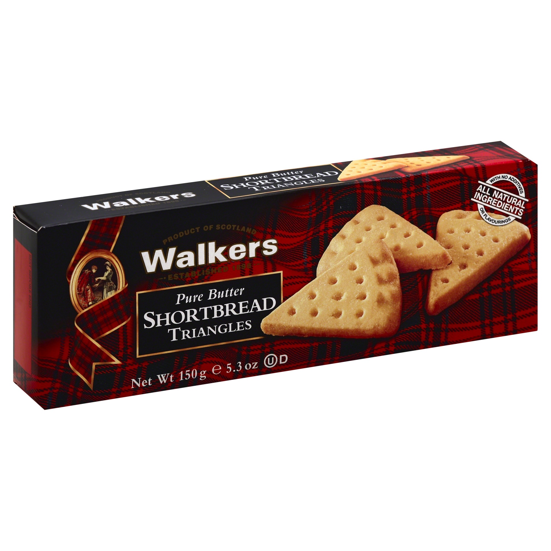 slide 1 of 1, Walker's Walkers Triangle Shortbread Cookies, 5.3 oz