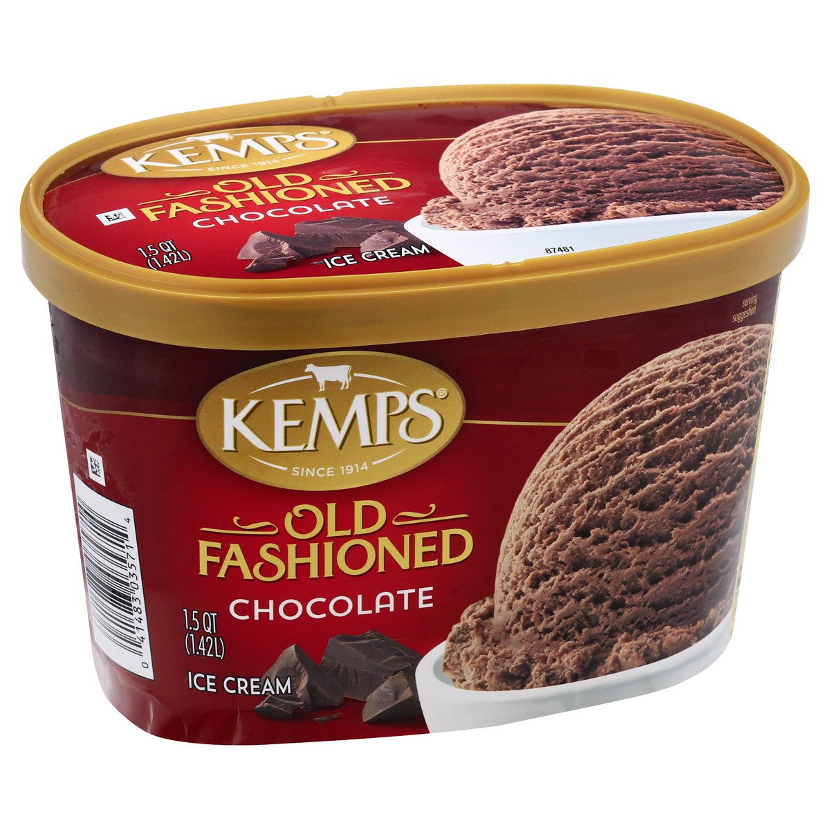 slide 2 of 9, Kemps Old Fashioned Chocolate Icecream, 1.5 qt