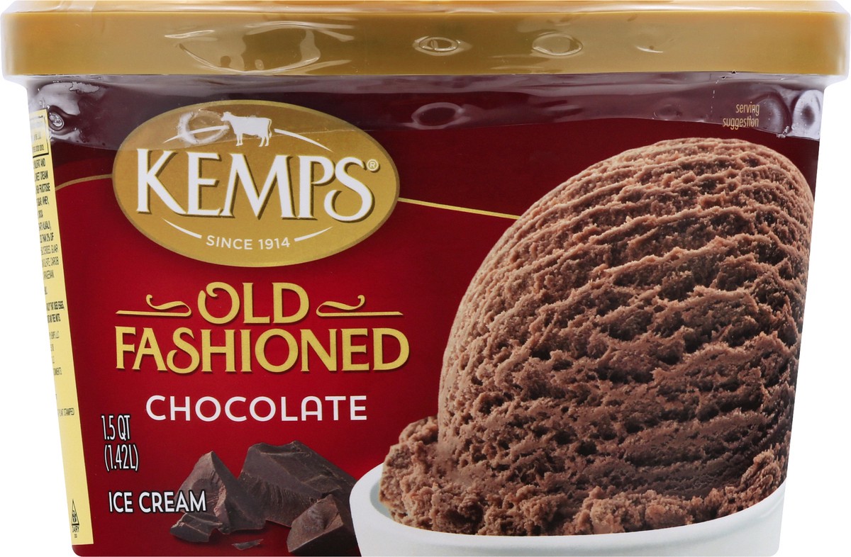 slide 5 of 9, Kemps Old Fashioned Chocolate Icecream, 1.5 qt