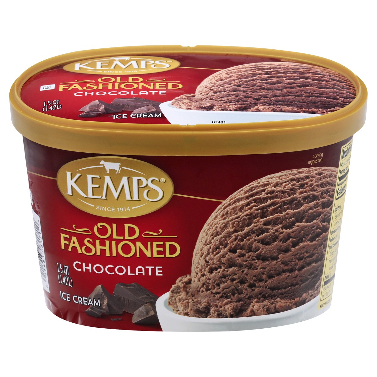 slide 1 of 9, Kemps Old Fashioned Chocolate Icecream, 1.5 qt