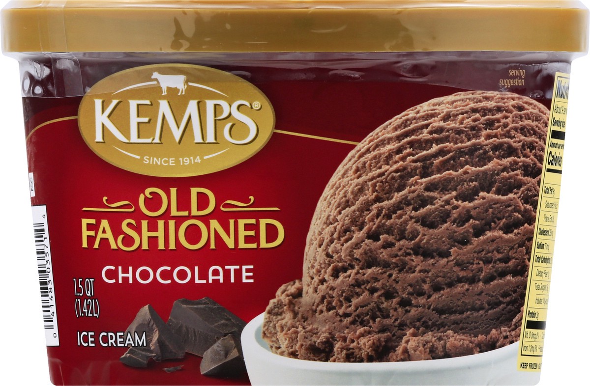 slide 1 of 9, Kemps Old Fashioned Chocolate Icecream, 1.5 qt