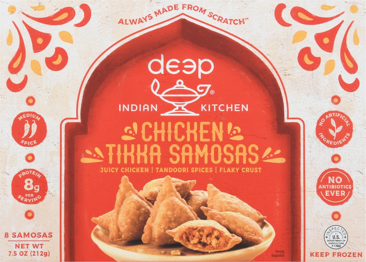 slide 9 of 11, Deep Foods Chicken Samosa, 7.5 oz