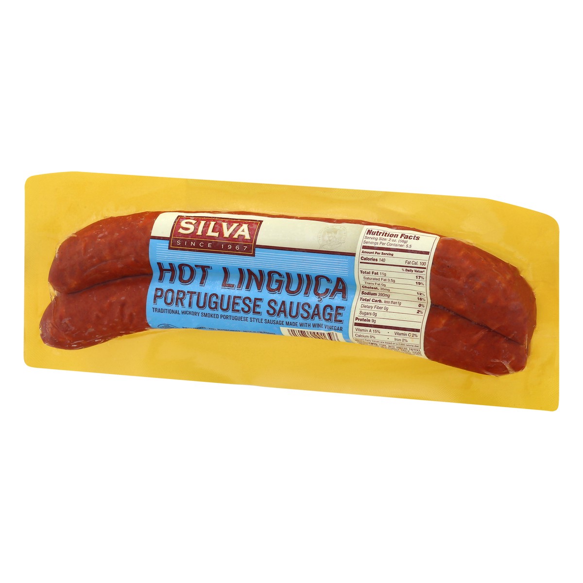 slide 11 of 13, Silva Hot Linguica Portuguese Sausage 11 oz, 11 oz