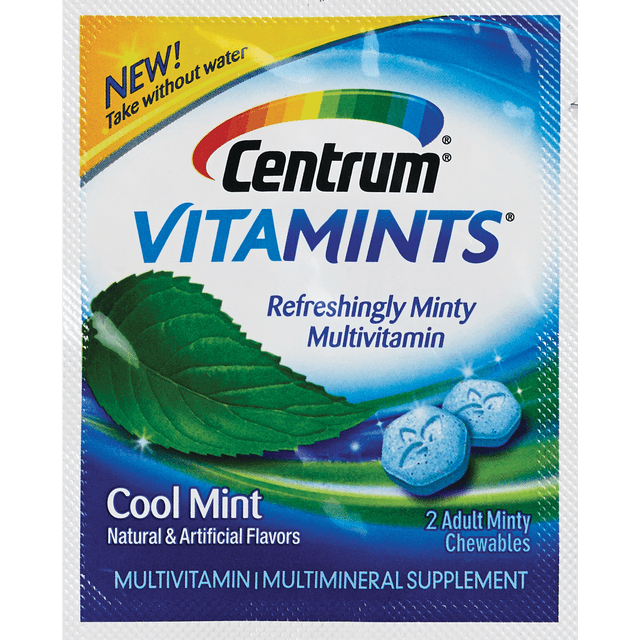 slide 1 of 1, Centrum Cool Mint Adult Multivitamints, 2 ct