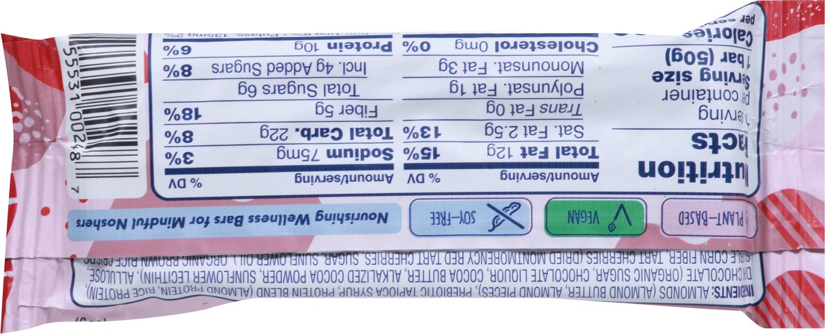 slide 9 of 9, Zing Dark Chocolate Cherry Almond Bar 1.76 oz, 1.76 oz