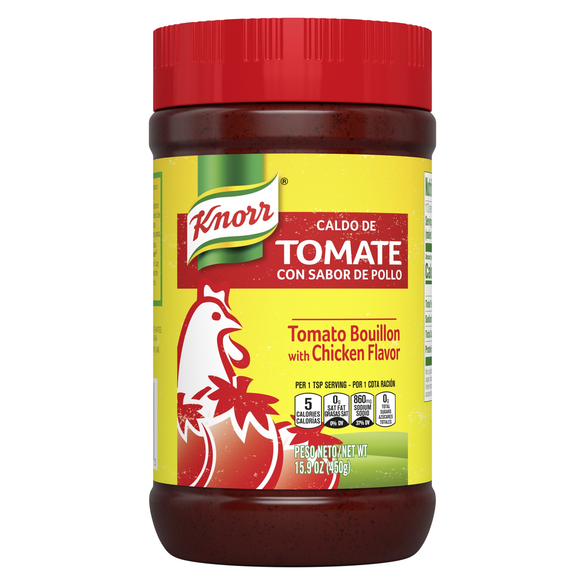 slide 1 of 6, Knorr Granulated Bouillon Tomato Chicken, 15.9 oz, 15.9 oz