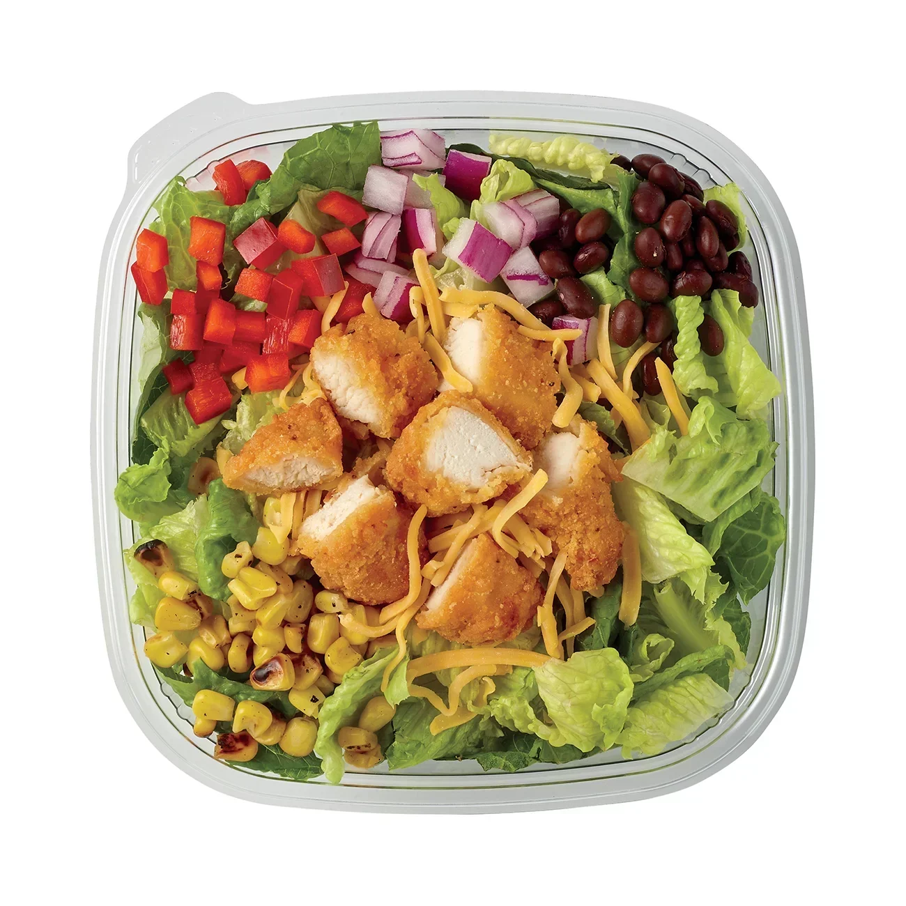 slide 1 of 1, Meal Simple by H-E-B Southwest Chicken Entrée Salad, 1 ct