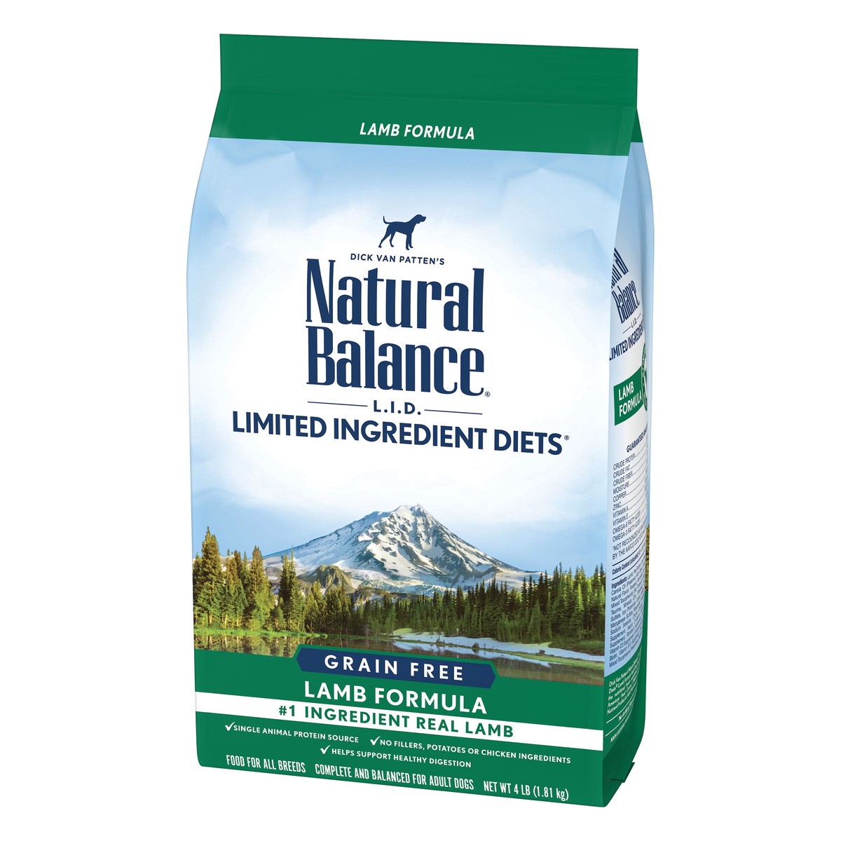 slide 8 of 8, Natural Balance L.I.D. Limited Ingredient Diets Grain Free Lamb Formula Dog Food 4 lb, 4 lb